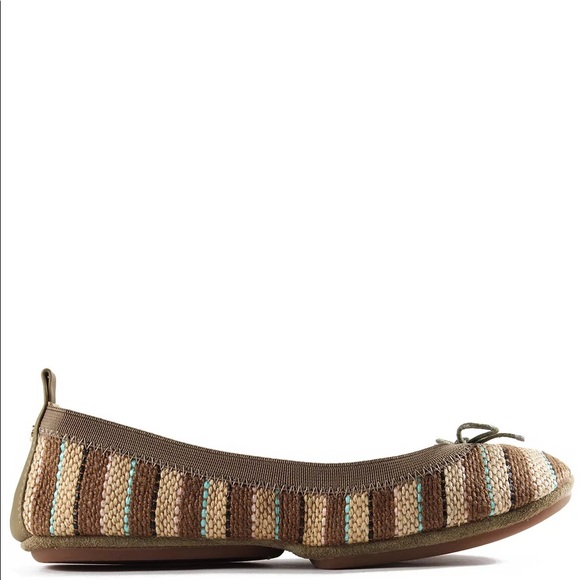 YOSI SAMRA Sandrine Striped Flat